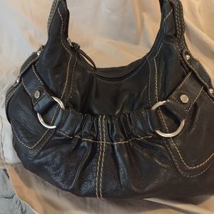 Tignanello Leather Shoulder Bag, Black Purse